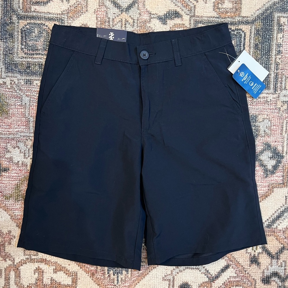 Izod Boys Size 12 Navy Golf Dress Shorts NWT